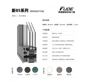 新85系列斷橋系統窗